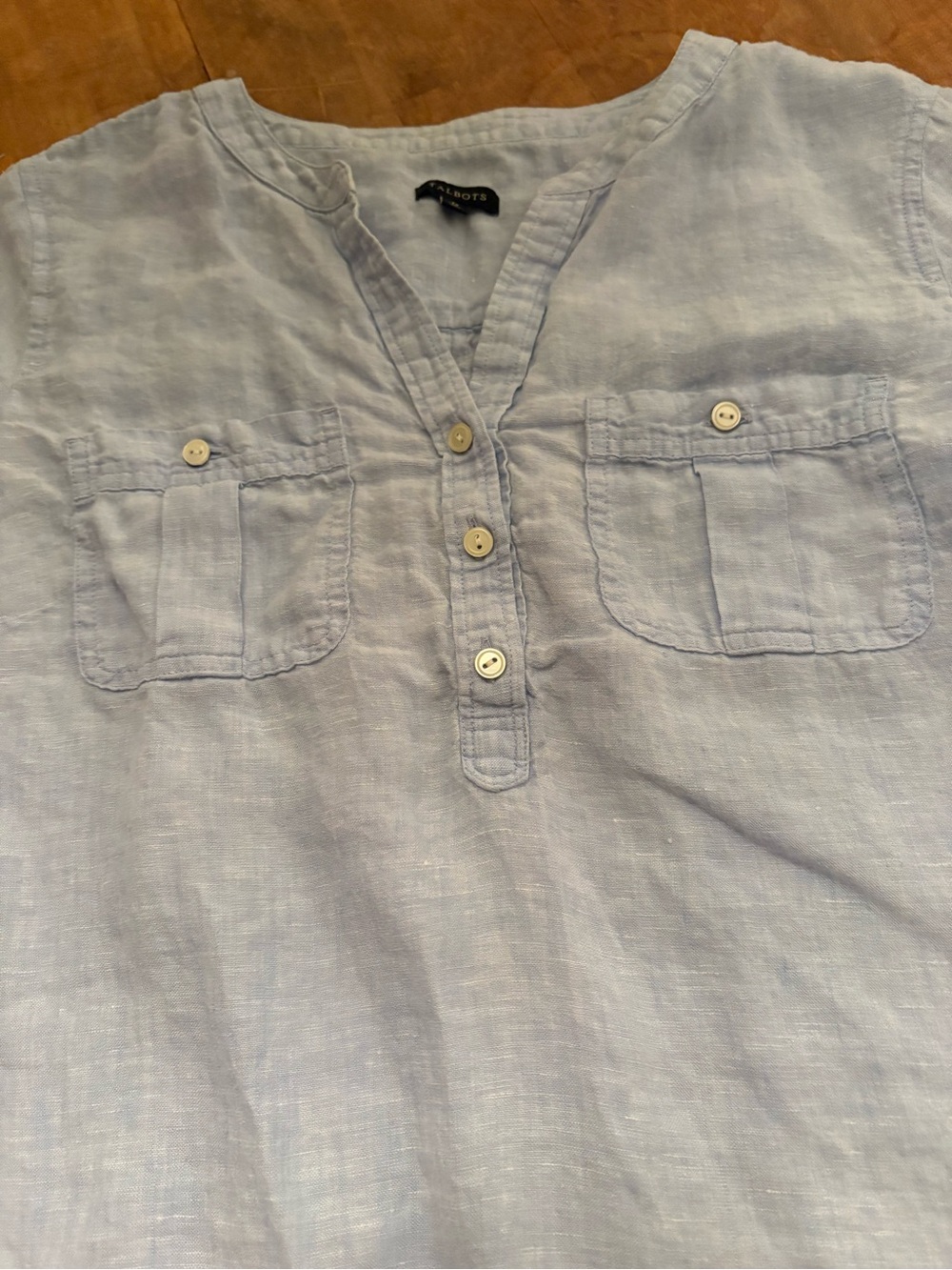 Talbots 100% Linen Top - Picture 5 of 8